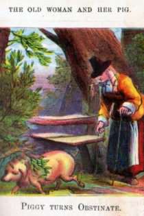 Illustrations from The Old Woman and Her Pig