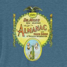 Retro T-Shirt: Dr. Miles New Weather Almanac Unisex Shirt, 1920s, Book Cover, Forecaster Gift