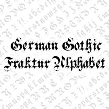 Vector Clipart Victorian German Gothic Fraktur Ornamental Alphabet | Vintage Ornamental Uppercase & Lowercase Letters | Calligraphy SVG PNG