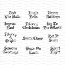 Victorian Ornamental Copperplate Christmas Words & Phrases | Vintage Calligraphy Lettering Typography Vector Clipart Download SVG PNG JPG