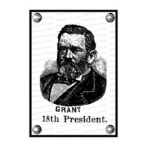 Digital President Ulysses S. Grant Victorian Portrait |  Antique United States Presidential Vector Clipart | Instant Download