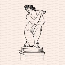 Vintage Edwardian Statue of Venus Vector Clipart | Goddess of Love, Sex, Beauty & Fertility | Instant Download SVG PNG JPG
