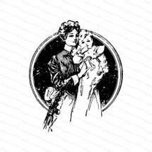 Vintage Edwardian Mother and Child | Mother and Baby | Vector Clipart Instant Digital Download SVG PNG JPG