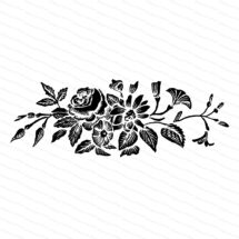 Victorian Flowers | Antique Vintage 1870s Floral Embellishment | Rose Morning Glory Daisy Vector Clip Art Instant Download PNG JPG SVG