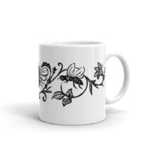 Bee Mug | Victorian Bees & Flowers | Vintage 1870s Illustration | Bee, Insects, Bugs, Floral Ceramic