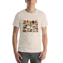 Mushroom T-Shirt: Edible Fungi & Mushrooms | Edwardian Botanical Illustration | Unisex Shirt, Fungus, Mushroom, Retro Mushroom Gift