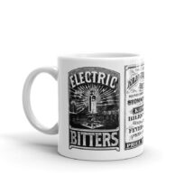 Quackery Mug: Electric Bitters Pseudoscience Ceramic Mug | Victorian Medical Advertising | Patent Medicine, Junk Science Gift, Doctor Gift