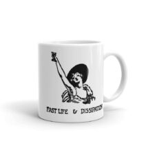 Toasting Mug: Fast Life & Dissipation Ceramic Mug | 1920s Drinking Design, Celebration, Alcohol, Toast, Flapper, Bartender Gift