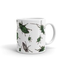 Insect Mug, American Insects, Beetles | Victorian Entomology Mug, Beetle Mug, Insect Gift, Ceramic Mug