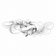 Fancy Victorian Blank Banner with Leaves, Flourishes, and Flower Vector Clip Art | Antique Banner | Digital Instant Download SVG PNG JPG