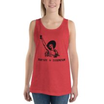 Toasting Tank: Fast Life & Dissipation Unisex Tank Top | 1920s Drinking Design, Celebration, Alcohol, Toast, Flapper, Bartender Gift