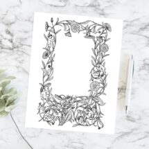 Vintage Cherubs Plucking Daisy Petals Floral Border | Antique Valentine's Day Frame | Vector Romantic, Wedding, Floral SVG PNG JPG