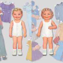 David and Jean Printable Paper Dolls | Retro 1930s Style Paper Doll | Boy and Girl Instant Digital Download Kid's Activity PDF