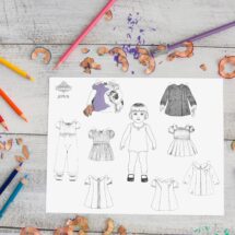 Bobby and Joan Coloring Pages Printable Paper Dolls | Retro 1930s Style Doll | Boy & Girl Instant Digital Download Kid's Activity PDF