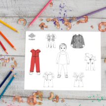 Tommy and Patsy Coloring Pages Printable Paper Dolls | Retro 1930s Style Doll | Boy & Girl Instant Digital Download Kid's Activity PDF