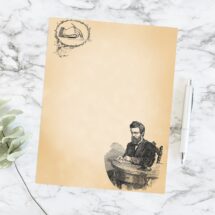 Printable Victorian Gentlemen's Notepaper | Vintage Letter Writing Paper, Planner Insert Journal Page Stationery A4 & 8.5 x 11 Letter