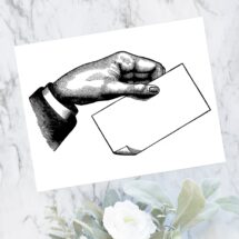 Vintage Victorian Hand Holding Blank Card | Antique Blank Sign, Blank Paper Clipart | Instant Digital Download SVG PNG JPG
