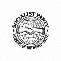 Socialist Party | 1904 Socialism Vector Clipart | Workers of the World Unite Globe Handshake Solidarity | Digital Download SVG PNG JPG