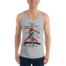 Red Scare Tank: Secrets of the Communist Party Exposed! Retro Unisex Top, Hammer and Sickle, Uncle Sam Communism