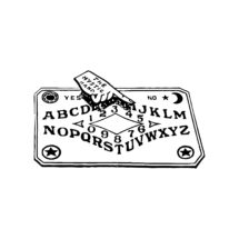 Vintage Spirit Board Vector Clipart | Talking Board Ouija Fortune-Telling Occult Mystic Psychomancy Halloween Instant Download SVG PNG JPG