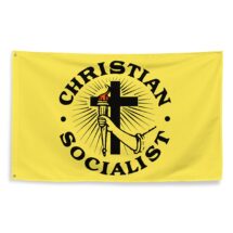Christian Socialist Flag, 3×5 Foot Religious Leftist, Anti-Capitalist, Socialism Pro-Labor, Pro-Worker