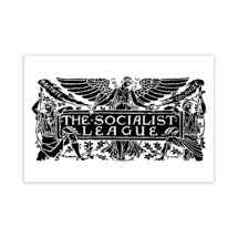 Socialist Poster: The Socialist League, Black on White  | Agitate, Educate, Organize! Walter Crane Socialism, Leftist Unframed