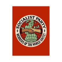 Socialist Poster: Socialist Party  | Workers of the World Unite | Retro Edwardian Socialism, Leftist, Socialist Wall Art Gift Unframed