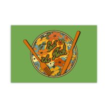 Leftist Poster: Eat the Rich | Retro 1970s Style, Socialist Communist Anti-Capitalist Pro-Worker 70s Floral Wall Art Print Kitchen