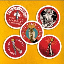 Socialist Torch Sticker Set | Retro Socialism Party, Solidarity, Socialism for America, Leftist Vinyl Stickers, Small Gift