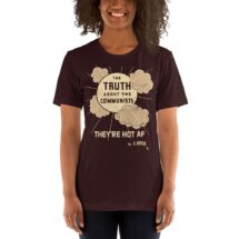 The Truth about the Communists: They're Hot AF T-Shirt | Unisex Distressed Look Leftist Shirt, Retro Communist, Communism Anti-Capitalist