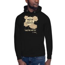 The Truth about the Communists: They're Hot AF Hoodie | Unisex Distressed Look Leftist Shirt, Retro Communist, Communism Anti-Capitalist