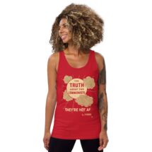 The Truth about the Communists: They're Hot AF Tank | Unisex Distressed Look Leftist Shirt, Retro Communist, Communism Anti-Capitalist
