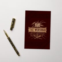 The Workman 4×6" Postcard Victorian Book Cover, Pro- Labor Union, Pro-Worker, Anti-Capitalist, Leftist Flat Card, Small Gift, Small Print
