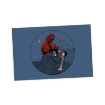 Lobster Revenge Postcard 4×6 | Victorian Surreal Vegetarian Flat Card, Vegan, Animal Rights, Small Gift, Small Art Print