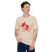 Leftist T-Shirt: Labor Carrying Capital on Bicycle | Unisex Retro Socialist Anti-Capitalist Socialism Pro-Labor Communist Communism